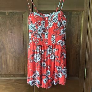Bailey Blue Floral Rose Romper